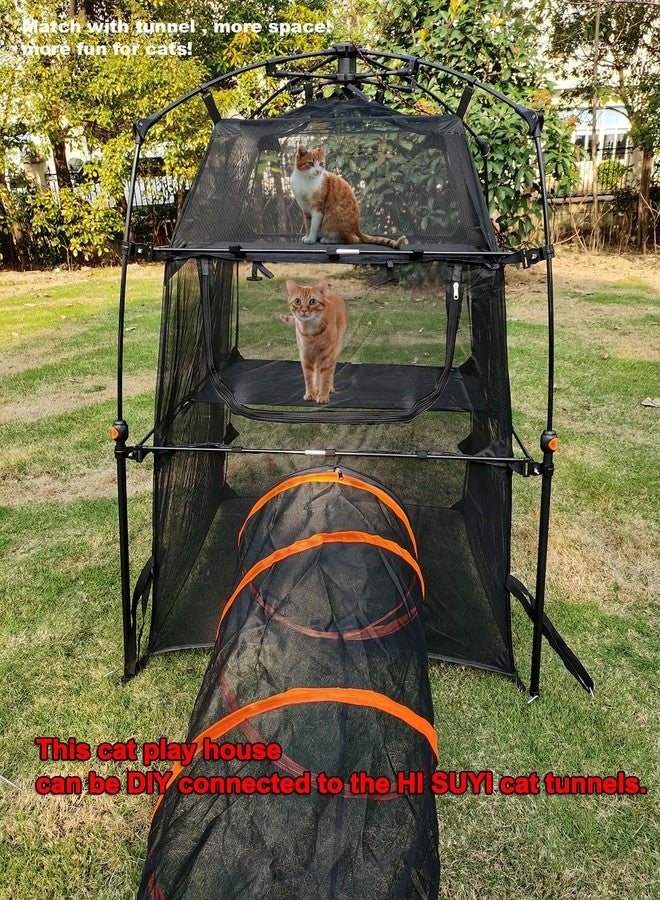 Hi Suyi Portable Pop Up Pet Cat Tents Enclosures for Outside Patio - Image 5